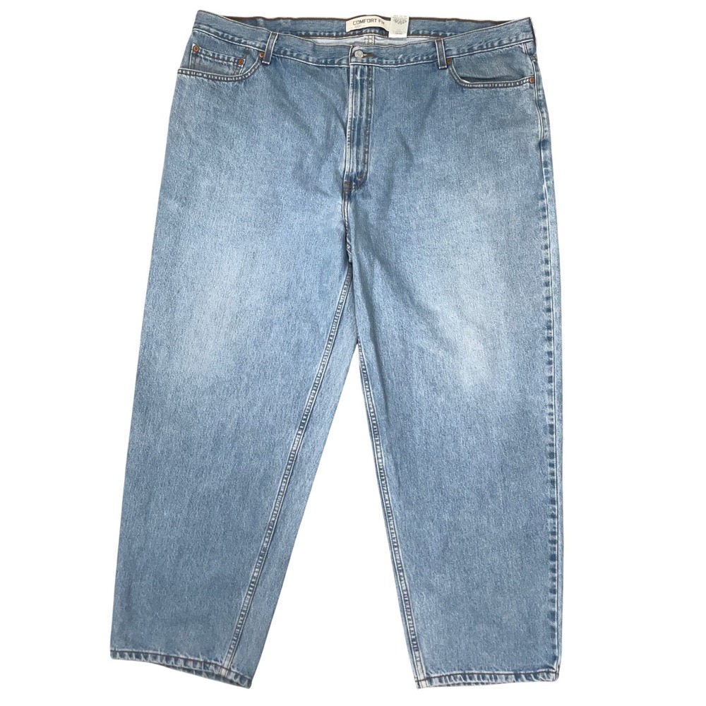 Levi's 560 Mens 48x30 Faded Blue Comfort Fit Taper Baggy Jeans Grunge Normcore
